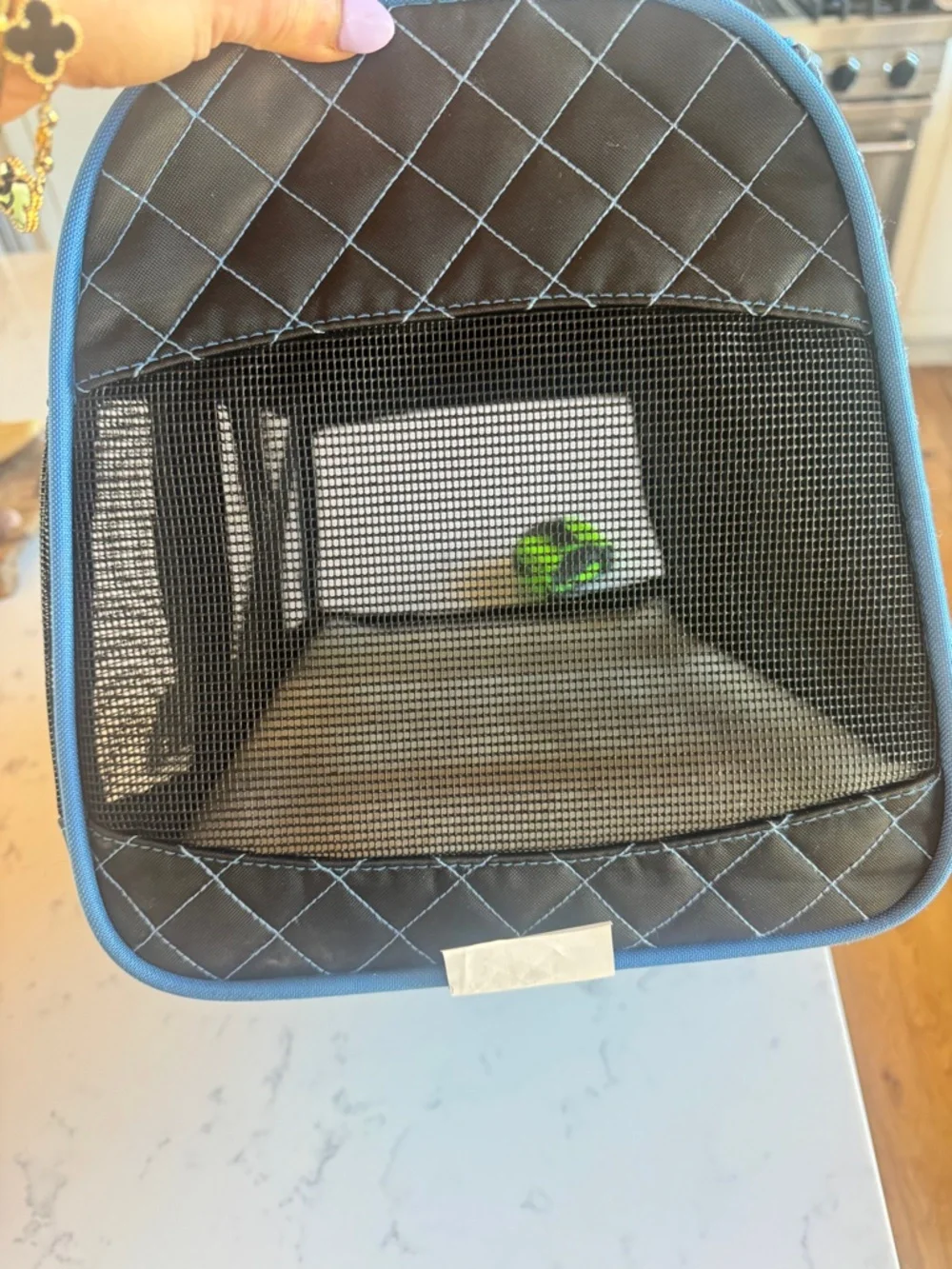 SHERPA PET CARRIER TSA APPROVED ONLY USED ONCE FOR A FRENCH BULLDOG PUPPY HAS S